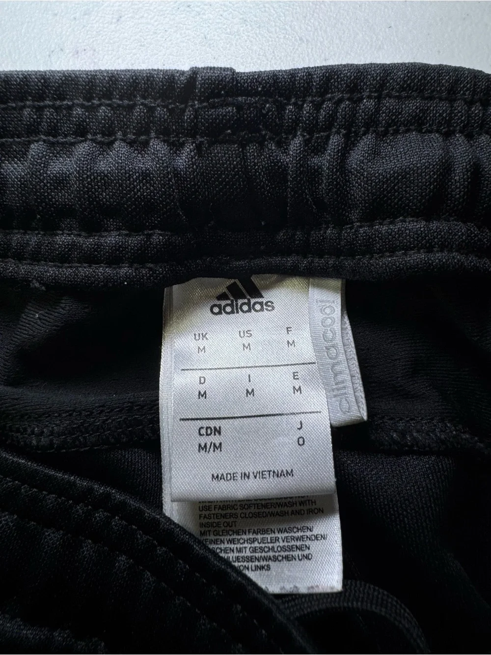 Adidas Mens Climacool Soccer Training Track Pants Size Medium Black Ankle Zip